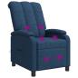 Preview: ARDEBO.de - Massage Relaxsessel Blau Stoff