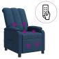 Preview: Massage Relaxsessel Blau Stoff