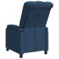 Preview: Massage Relaxsessel Blau Stoff