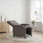 Preview: ARDEBO.de - Liegesessel Taupe Stoff