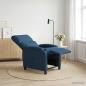 Preview: ARDEBO.de - Liegesessel Blau Stoff