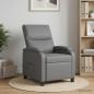 Preview: ARDEBO.de - Massage Relaxsessel Grau Kunstleder