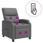 Preview: Massage Relaxsessel Grau Kunstleder