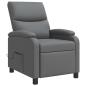 Preview: Massage Relaxsessel Grau Kunstleder