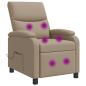 Preview: Massage Relaxsessel Cappuccino Kunstleder