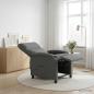 Preview: ARDEBO.de - Massage Relaxsessel Dunkelgrau Stoff