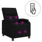 Preview: Massage Relaxsessel Schwarz Stoff