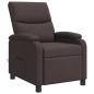 Preview: Massage Relaxsessel Dunkelbraun Stoff