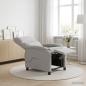 Preview: ARDEBO.de - Massage Relaxsessel Wolkengrau Stoff