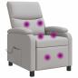 Preview: Massage Relaxsessel Wolkengrau Stoff