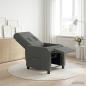 Preview: ARDEBO.de - Massage Relaxsessel Dunkelgrau Stoff