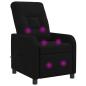 Preview: Massage Relaxsessel Schwarz Stoff