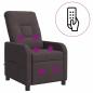 Preview: Massage Relaxsessel Dunkelbraun Stoff