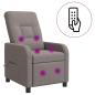 Preview: Massage Relaxsessel Taupe Stoff
