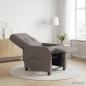 Preview: Massage Relaxsessel Taupe Stoff
