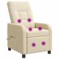 Preview: Massage Relaxsessel Creme Stoff