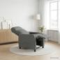 Preview: ARDEBO.de - Massage Relaxsessel Dunkelgrau Stoff