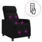 Preview: Massage Relaxsessel Schwarz Stoff