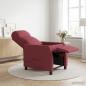 Preview: Massage Relaxsessel Weinrot Stoff