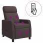 Preview: Massage Relaxsessel Dunkelbraun Stoff