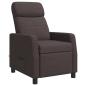 Preview: Massage Relaxsessel Dunkelbraun Stoff