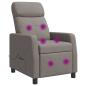 Preview: Massage Relaxsessel Taupe Stoff