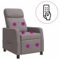 Preview: Massage Relaxsessel Taupe Stoff