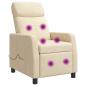 Preview: Massage Relaxsessel Creme Stoff