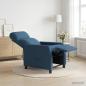 Preview: Liegesessel Blau Stoff