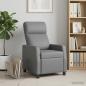 Preview: ARDEBO.de - Massage Relaxsessel Grau Kunstleder