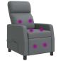Preview: Massage Relaxsessel Grau Kunstleder