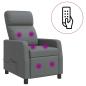 Preview: Massage Relaxsessel Grau Kunstleder