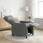 Preview: Massage Relaxsessel Grau Kunstleder