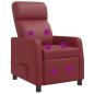 Preview: ARDEBO.de - Massage Relaxsessel Weinrot Kunstleder