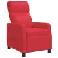 Preview: Massage Relaxsessel Rot Kunstleder