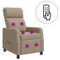 Preview: Massage Relaxsessel Cappuccino Kunstleder
