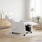 Preview: ARDEBO.de - Massage Relaxsessel Wei? Kunstleder