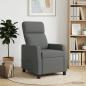 Preview: ARDEBO.de - Massage Relaxsessel Dunkelgrau Stoff