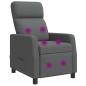Preview: Massage Relaxsessel Dunkelgrau Stoff
