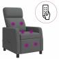Preview: Massage Relaxsessel Dunkelgrau Stoff