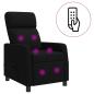 Preview: Massage Relaxsessel Schwarz Stoff