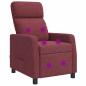 Preview: ARDEBO.de - Massage Relaxsessel Weinrot Stoff