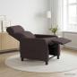 Preview: ARDEBO.de - Massage Relaxsessel Dunkelbraun Stoff