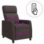 Preview: Massage Relaxsessel Dunkelbraun Stoff