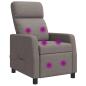Preview: ARDEBO.de - Massage Relaxsessel Taupe Stoff