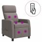 Preview: Massage Relaxsessel Taupe Stoff