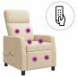 Preview: Massage Relaxsessel Creme Stoff