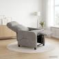 Preview: Massage Relaxsessel Hellgrau Samt (V)