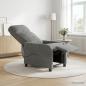 Preview: ARDEBO.de - Massage Relaxsessel Dunkelgrau Samt (V)