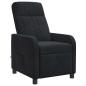Preview: Massage Relaxsessel Schwarz Samt (V)
